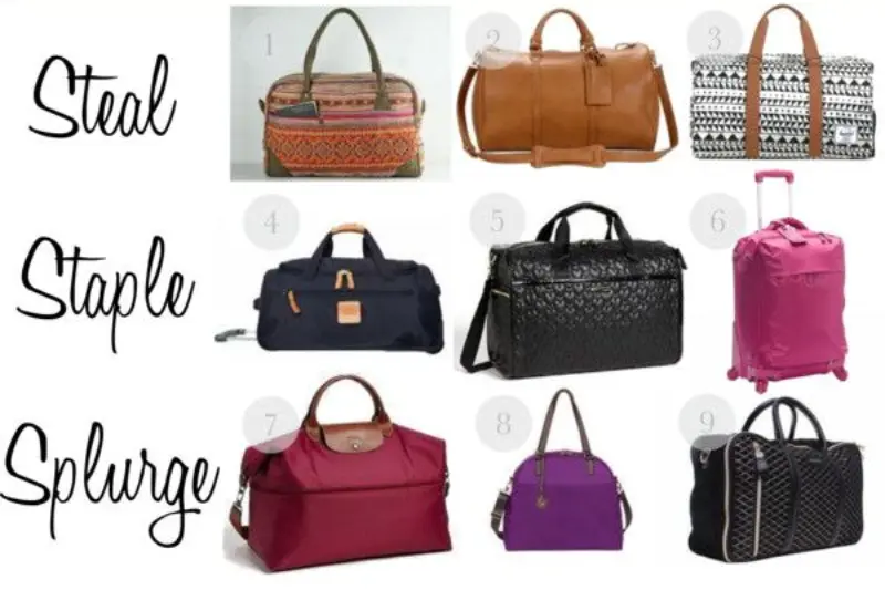 types of travel bags for women