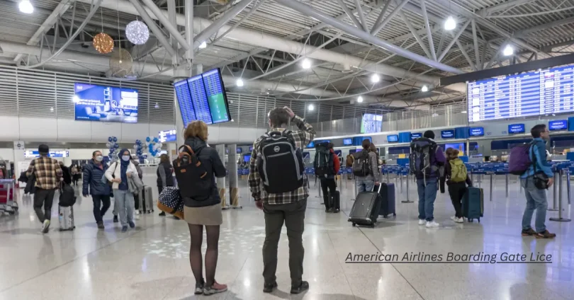 american airlines boarding gate lice